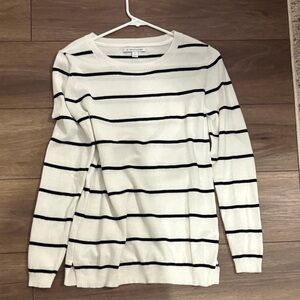 41 Hawthorn Ivory and Navy Sweater